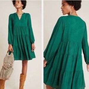 Anthropologie | Maeve Green Dress